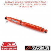 OUTBACK ARMOUR SUSPENSION KIT REAR EXPD HD FITS TOYOTA LANDCRUISER 76 SERIES V8